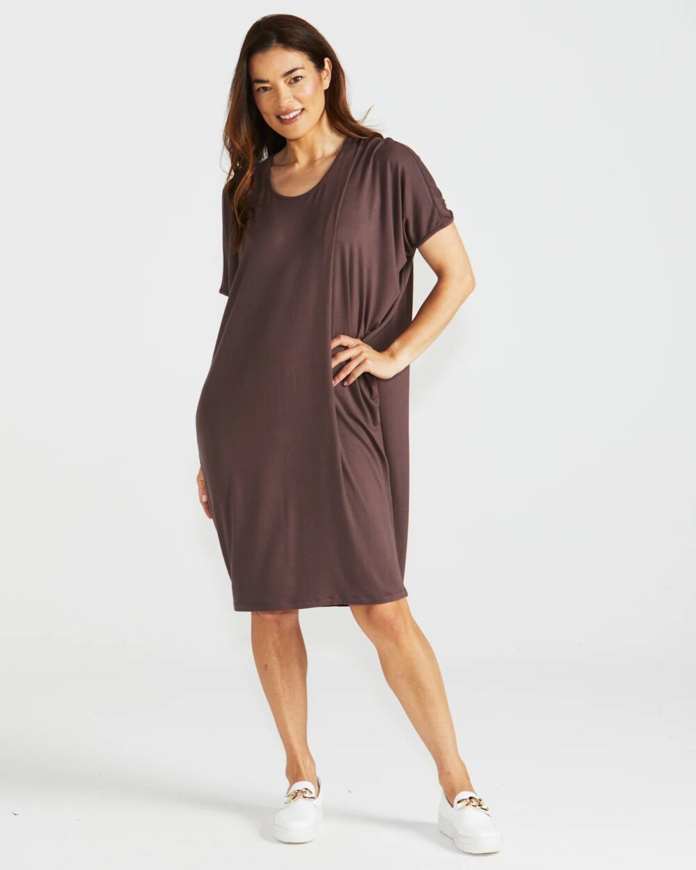 Maui Dress by Betty Basic - Nutmeg - Image 3