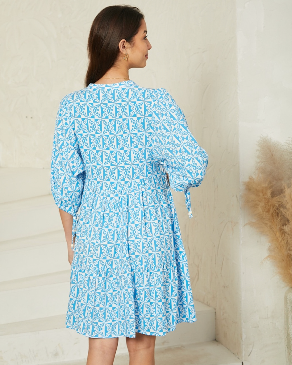Jayla Dress - BLUE FLOWER - Image 2