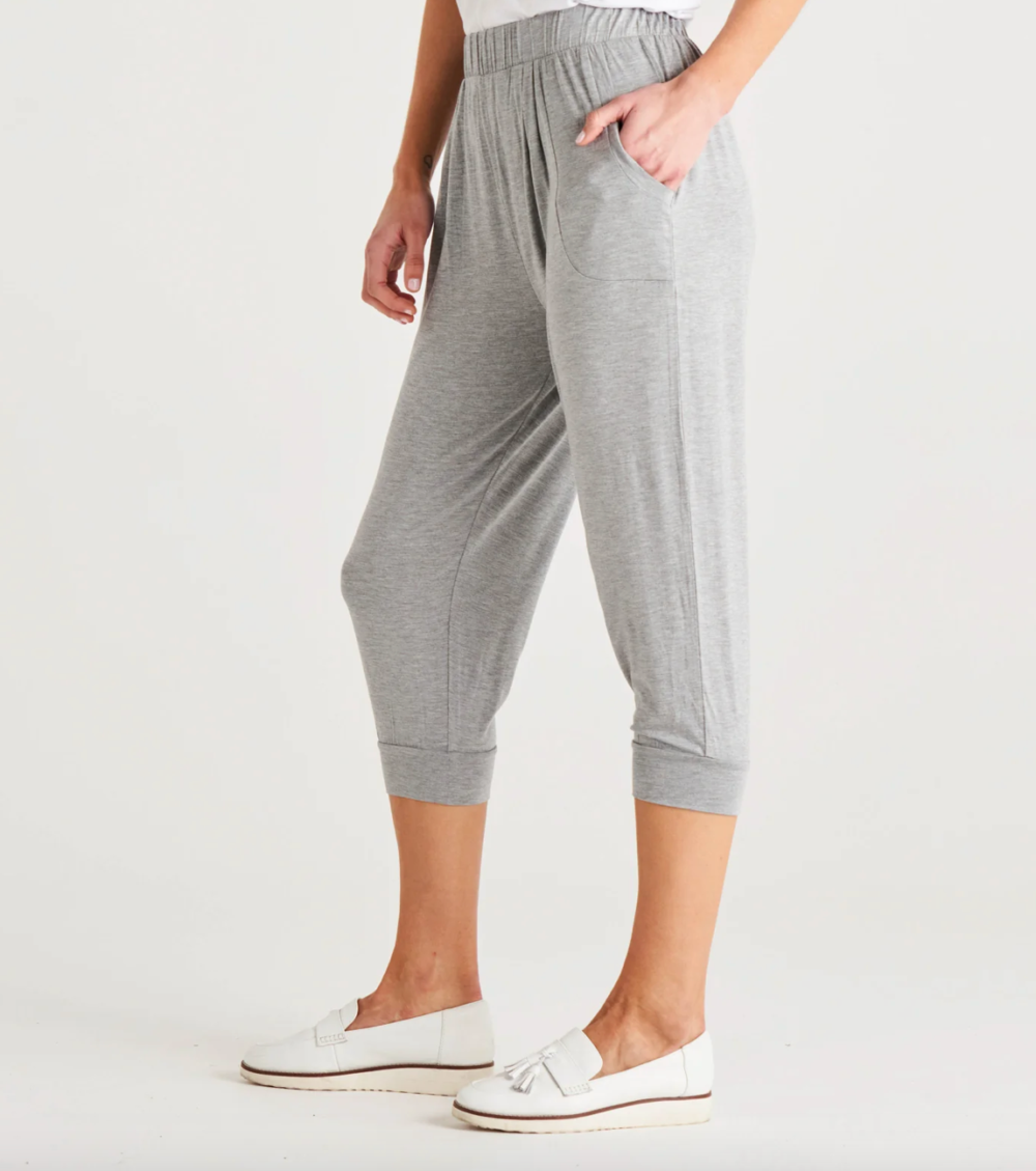 Tokyo Pant by Betty Basics - Grey Marl - Image 4