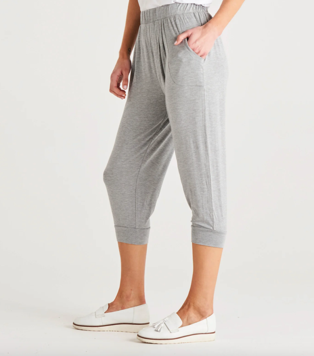 Tokyo Pant by Betty Basics - Grey Marl - Image 3